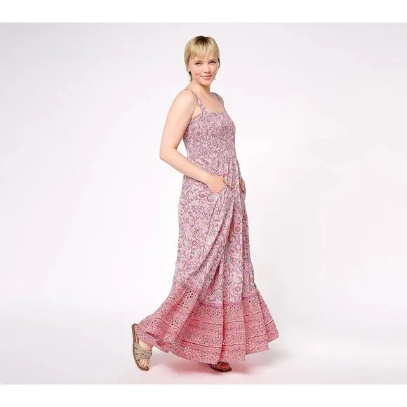 chinese dress ladies Destinations Halter Maxi Dress Pink main image 1